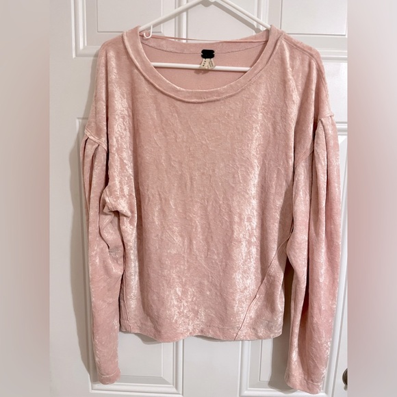 We The Free Sweaters - We The Free‎ Women S Oversized Festival Pullover Sweater Velvet Velour Pink Boho